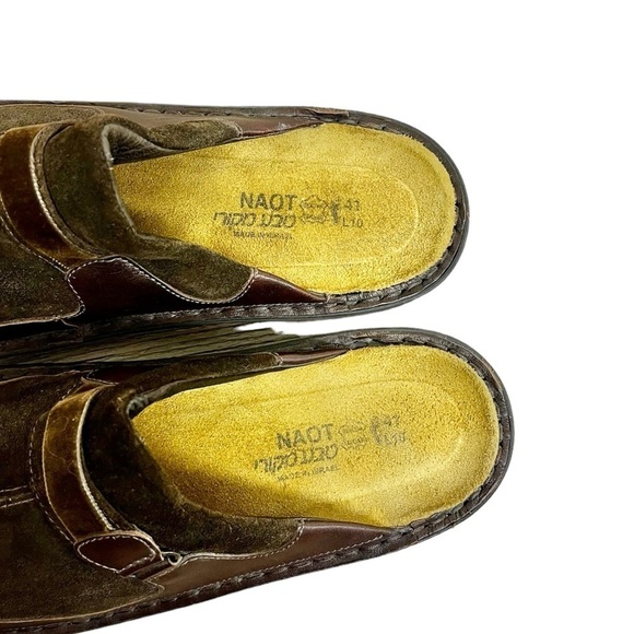 Naot Capetown Brown Suede Clogs - Women’s  Size 41 EU or US 10 - Picture 10 of 13